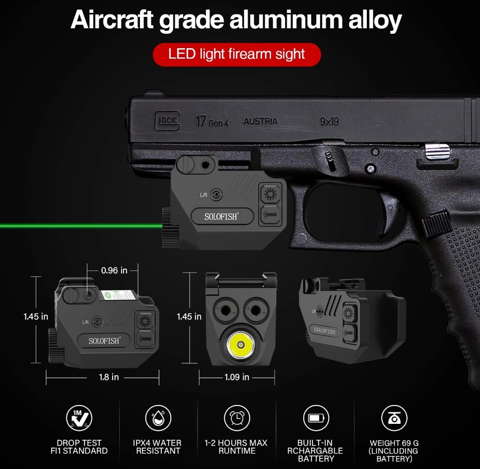 LED light firearm sight